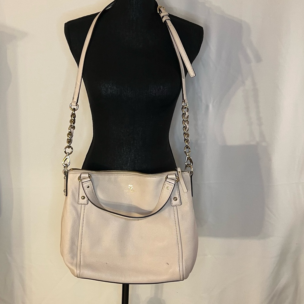 kate spade cream leather handbag Pre-owned